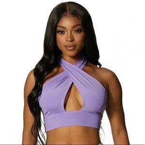 Naked Wardrobe Skin Deep Purple Halter